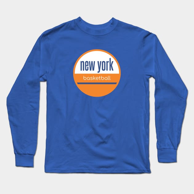 new york basketball Long Sleeve T-Shirt by BVHstudio